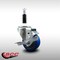 Service Caster 3'' SS Blue Poly Swivel 7/8'' Expanding Stem Caster with Brake SCC-SSEX20S314-PPUB-BLUE-TLB-78 - alternate 4